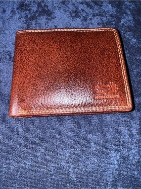 NKSK Craft Brown Leather Bi-Fold Wallet
